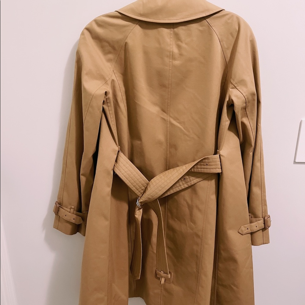 burberry coat. Sipson Cotton Gabardine Belted Swing Coat In Nutmeg - Picture 9 of 12